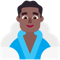 Man in Steamy Room- Medium-Dark Skin Tone emoji on Microsoft